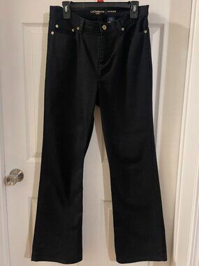 Liz Claiborne Denim Black Straight Leg Jean